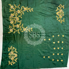 UNSTITCHED SILK GOTA PATTI HANDWORK BLOUSE