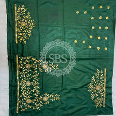 UNSTITCHED SILK GOTA PATTI HANDWORK BLOUSE