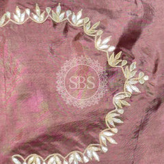 UPADA SILK GOTA PATTI LEHENGA Wine / Free Size