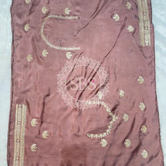 UPADA SILK GOTA PATTI LEHENGA Wine / Free Size