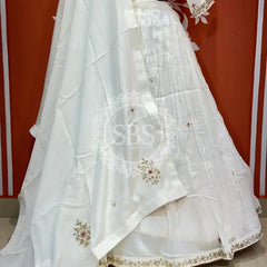 UPADA SILK HANDWORK INDO WESTERN Silver / Free Size