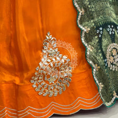 UPADA SILK LEHENGA WITH GHATCHOLA DUPATTA