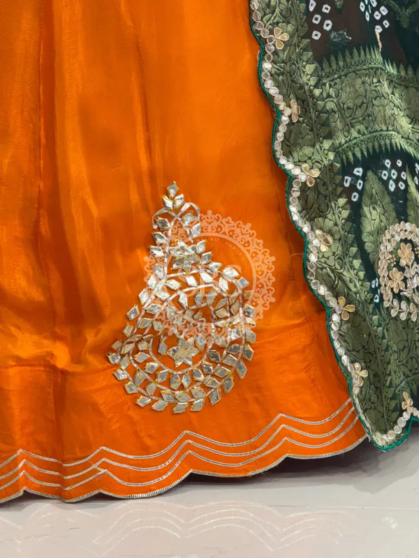 UPADA SILK LEHENGA WITH GHATCHOLA DUPATTA