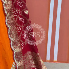 UPADA SILK LEHENGA WITH GHATCHOLA DUPATTA