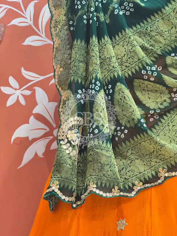 UPADA SILK LEHENGA WITH GHATCHOLA DUPATTA