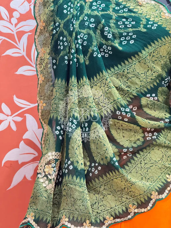 UPADA SILK LEHENGA WITH GHATCHOLA DUPATTA