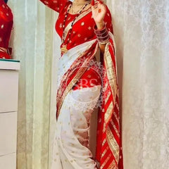 VISCOS GEORGETTE DOUBLE SHADE SAREE