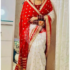 VISCOS GEORGETTE DOUBLE SHADE SAREE