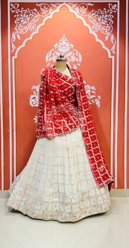 Zari Ghatchola Pure Georgette lehenga