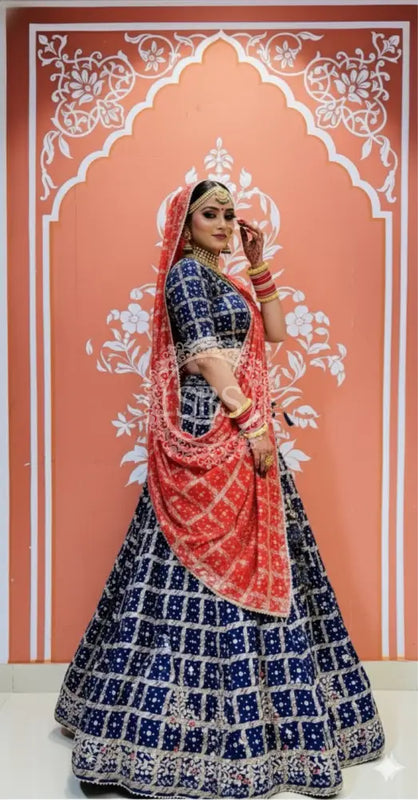 Zari Ghatchola Pure Georgette lehenga