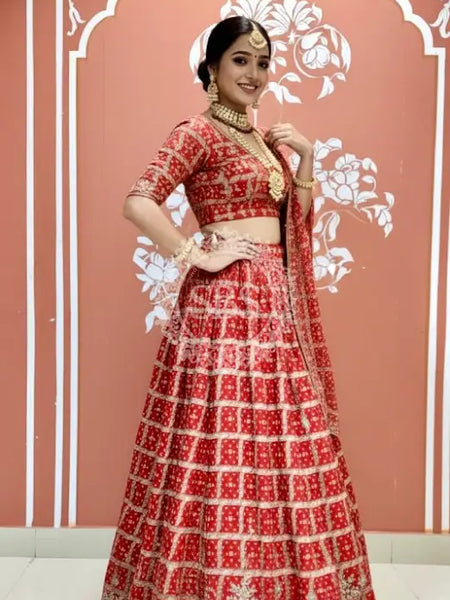 Zari Ghatchola Pure Georgette lehenga