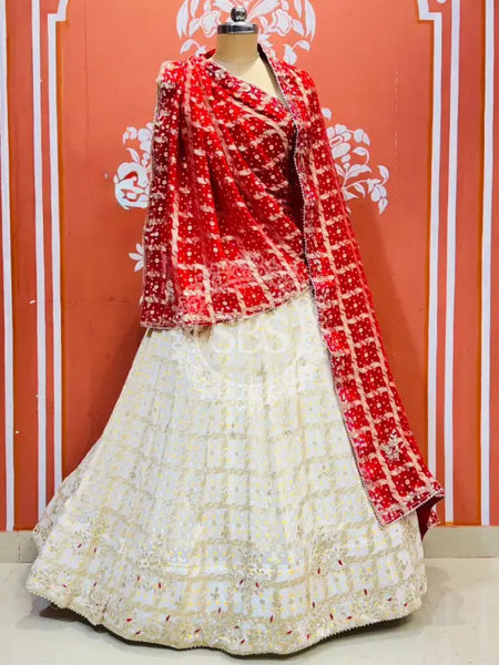 Zari Ghatchola Pure Georgette lehenga