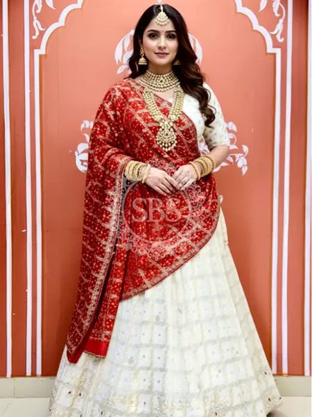 Zari Ghatchola Pure Georgette lehenga