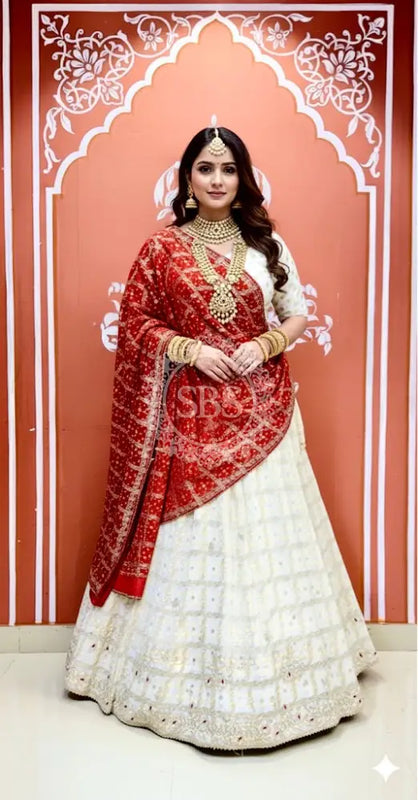Zari Ghatchola Pure Georgette lehenga
