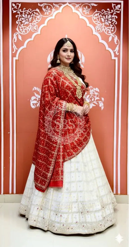 Zari Ghatchola Pure Georgette lehenga