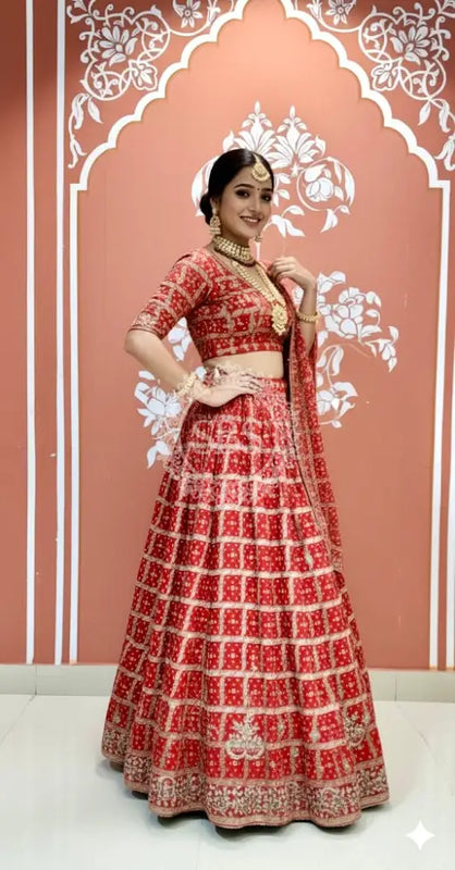 Zari Ghatchola Pure Georgette lehenga