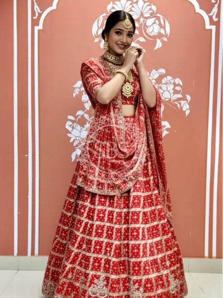 Zari Ghatchola Pure Georgette lehenga