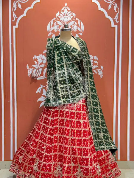 Zari Ghatchola Pure Georgette lehenga