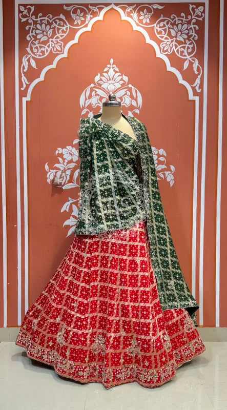 Zari Ghatchola Pure Georgette lehenga