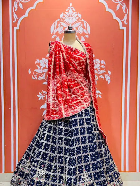 Zari Ghatchola Pure Georgette lehenga